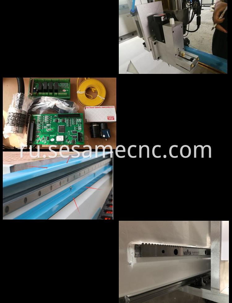 5x10ft ccd edge cutting oscillating knife cnc router